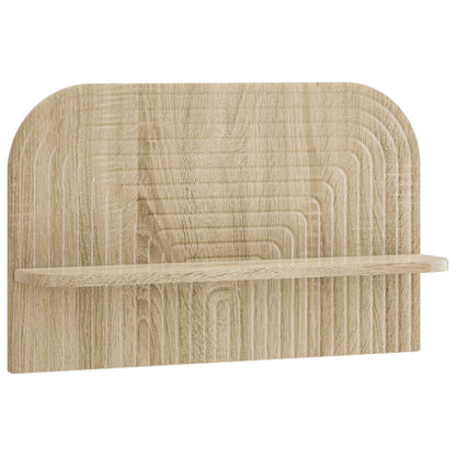 vidaXL Wall Shelf 2 pcs Sonoma Oak 60 x 13.5 x 37.5 cm Engineered Wood