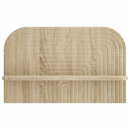 vidaXL Wall Shelf 2 pcs Sonoma Oak 60 x 13.5 x 37.5 cm Engineered Wood