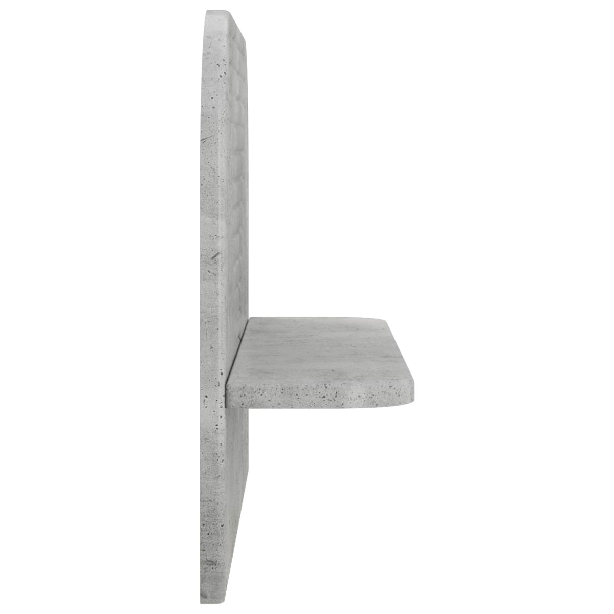 vidaXL Wall Shelf 2 pcs Concrete Grey 60 x 13.5 x 37.5 cm