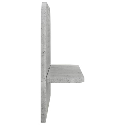 vidaXL Wall Shelf 2 pcs Concrete Grey 60 x 13.5 x 37.5 cm