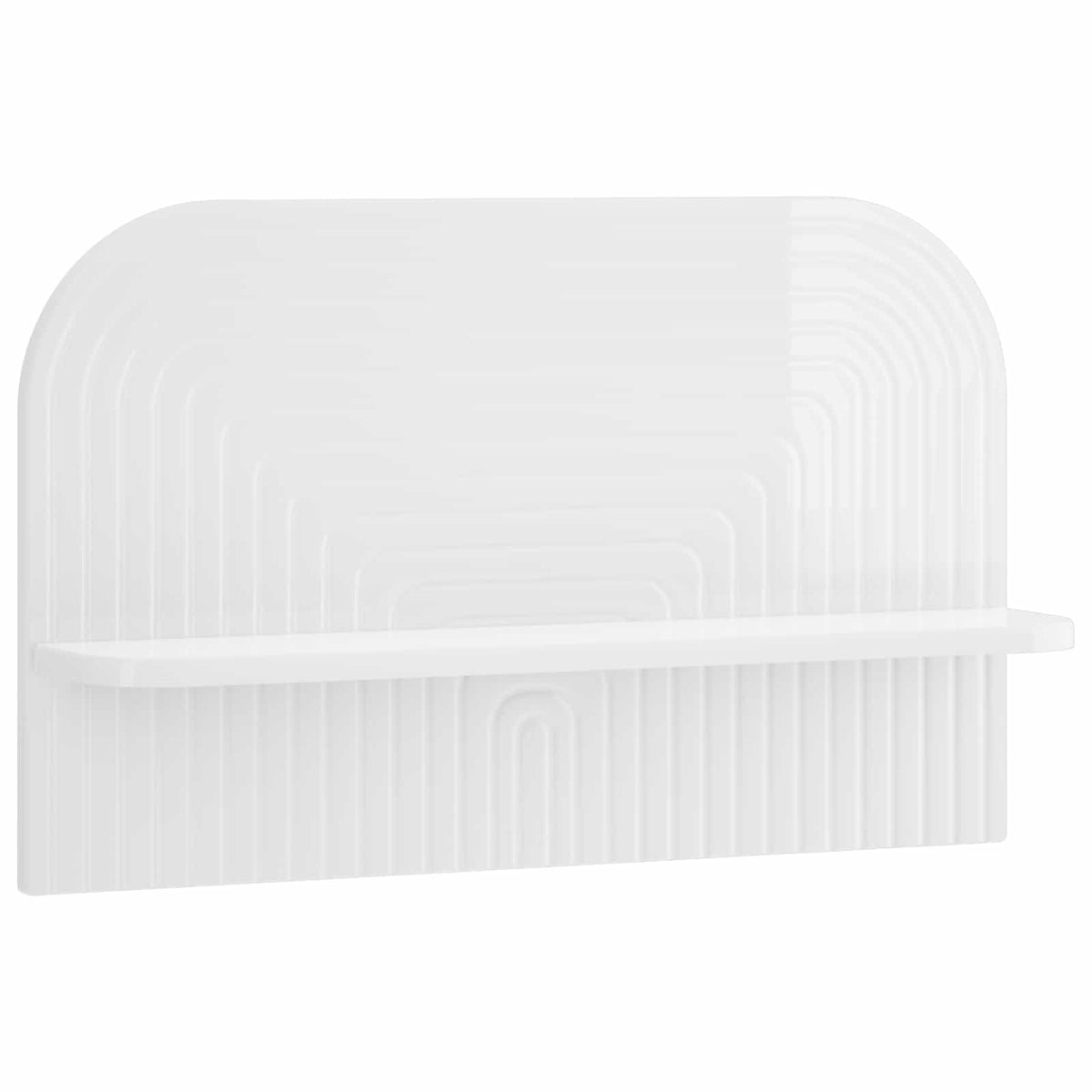 vidaXL Wall Shelf 2 pcs High Gloss White 60 x 13.5 x 37.5 cm