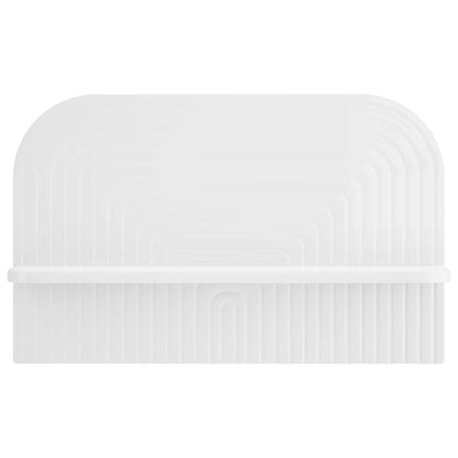 vidaXL Wall Shelf 2 pcs High Gloss White 60 x 13.5 x 37.5 cm