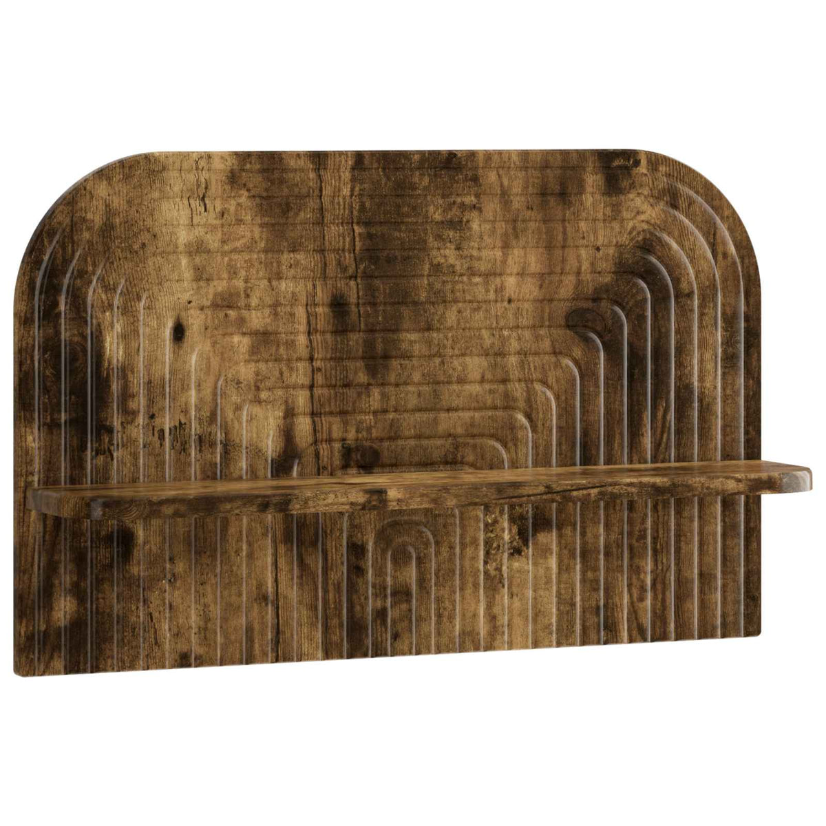 vidaXL Wall Shelf 2 pcs Smoked Oak 60 x 13.5 x 37.5 cm Engineered Wood