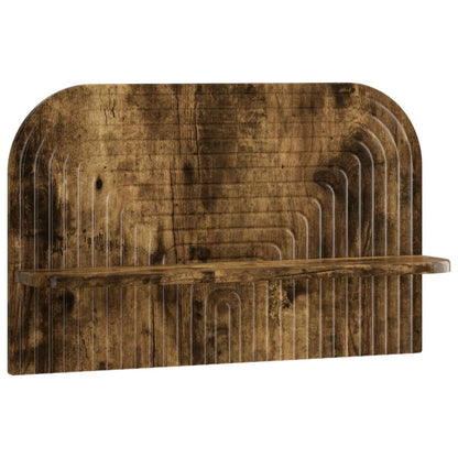 vidaXL Wall Shelf 2 pcs Smoked Oak 60 x 13.5 x 37.5 cm Engineered Wood
