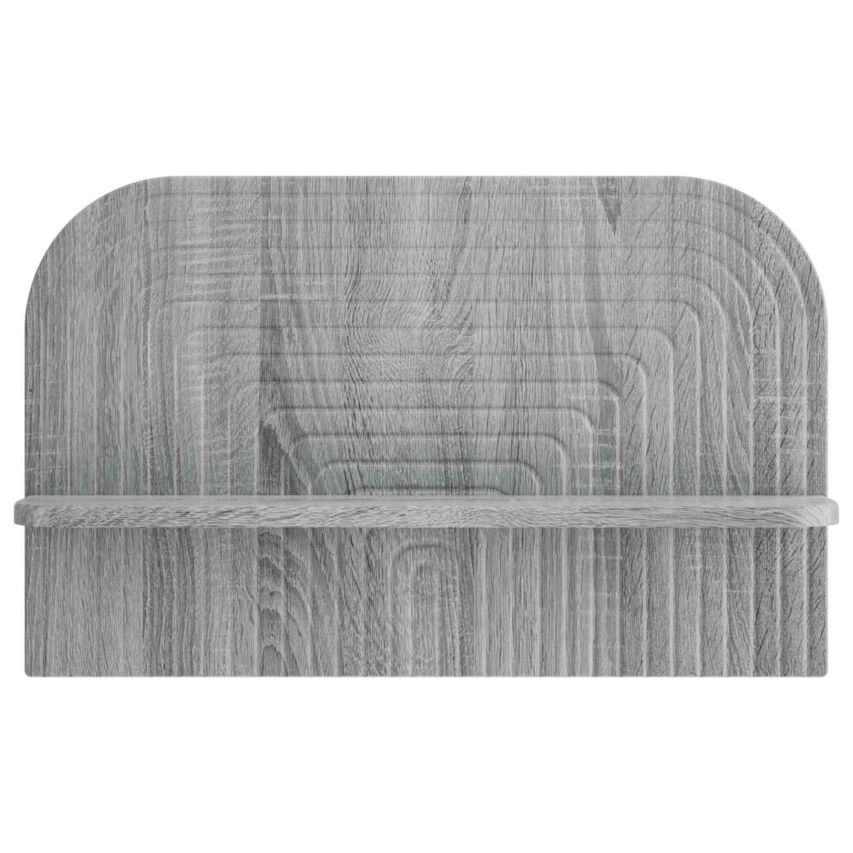 vidaXL Wall Shelf 2 pcs Grey Sonoma 60 x 13.5 x 37.5 cm