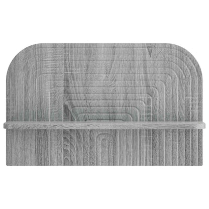 vidaXL Wall Shelf 2 pcs Grey Sonoma 60 x 13.5 x 37.5 cm