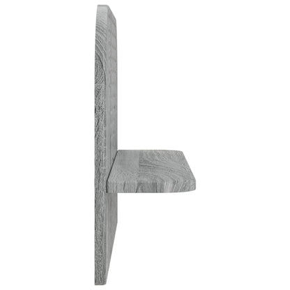 vidaXL Wall Shelf 2 pcs Grey Sonoma 60 x 13.5 x 37.5 cm