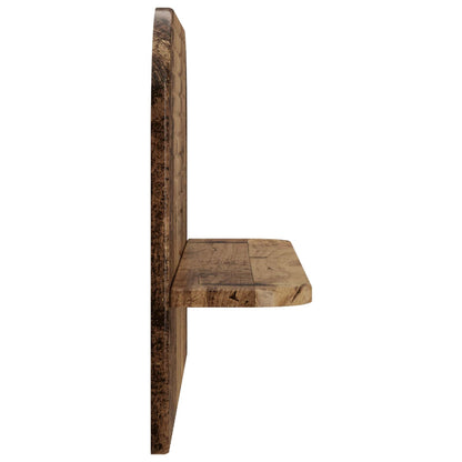 vidaXL Wall Shelf 2 pcs Old Wood 60 x 13.5 x 37.5 cm Engineered Wood