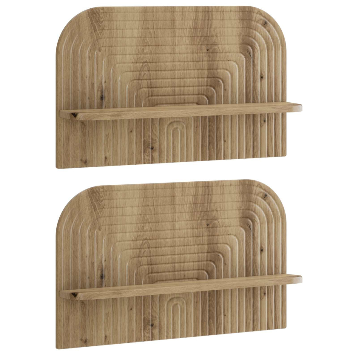 vidaXL Wall Shelf 2 pcs Artisan Oak 60 x 13.5 x 37.5 cm