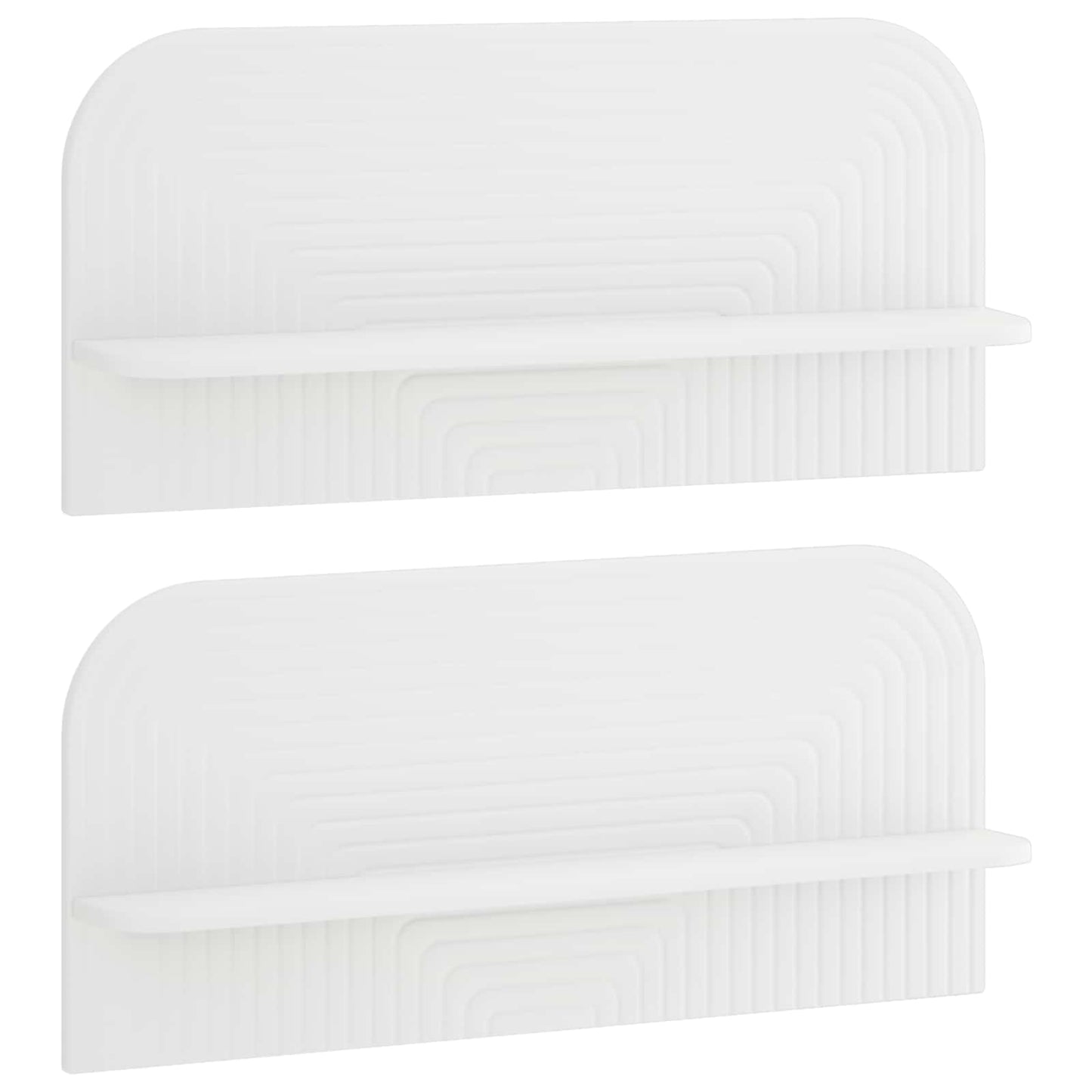 vidaXL Wall Shelf 2 pcs White 80.5 x 13.5 x 37.5 cm Engineered Wood
