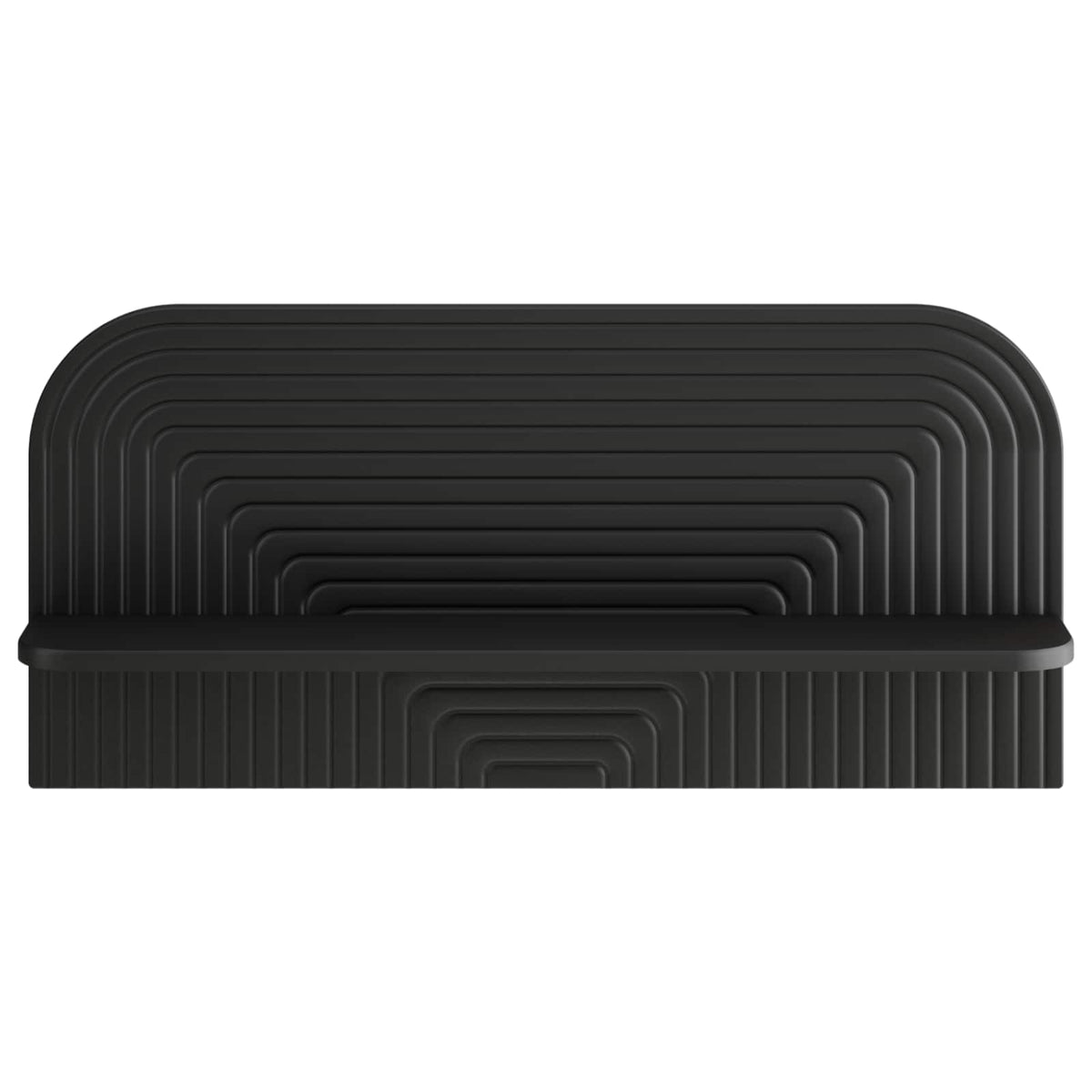 vidaXL Wall Shelf 2 pcs Black 80.5 x 13.5 x 37.5 cm Engineered Wood