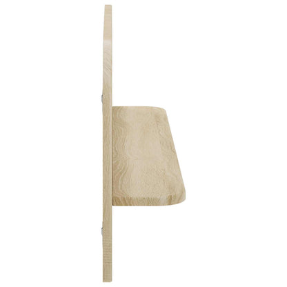 vidaXL Wall Shelf 2 pcs Sonoma Oak 80.5 x 13.5 x 37.5 cm
