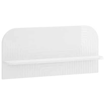 vidaXL Wall Shelf 2 pcs High Gloss White 80.5 x 13.5 x 37.5 cm