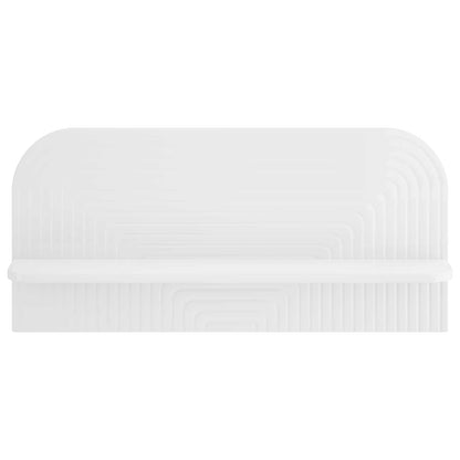 vidaXL Wall Shelf 2 pcs High Gloss White 80.5 x 13.5 x 37.5 cm