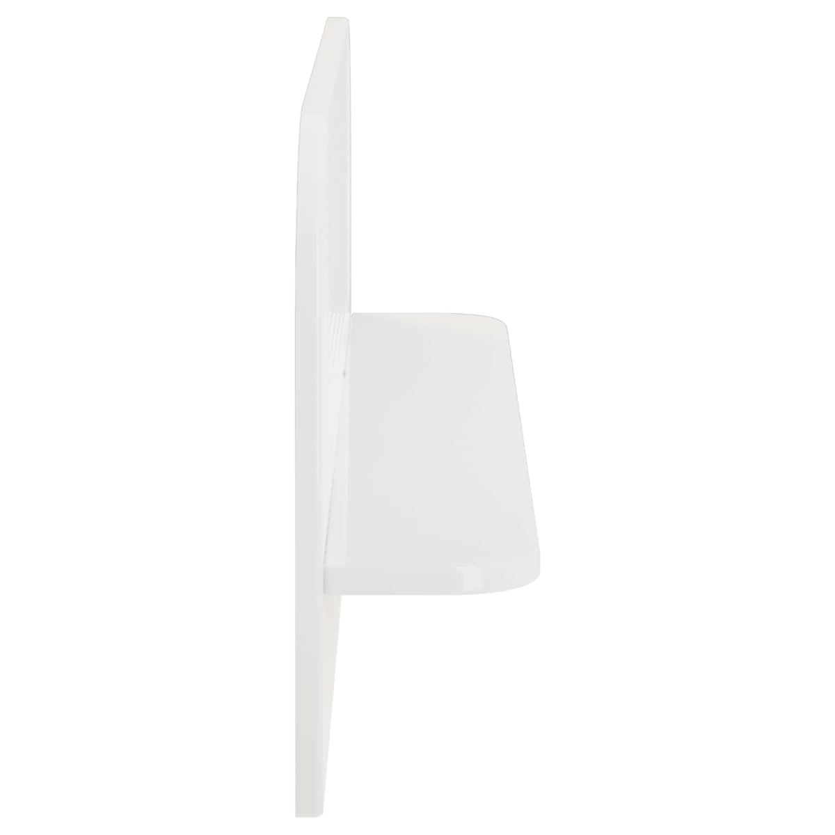 vidaXL Wall Shelf 2 pcs High Gloss White 80.5 x 13.5 x 37.5 cm