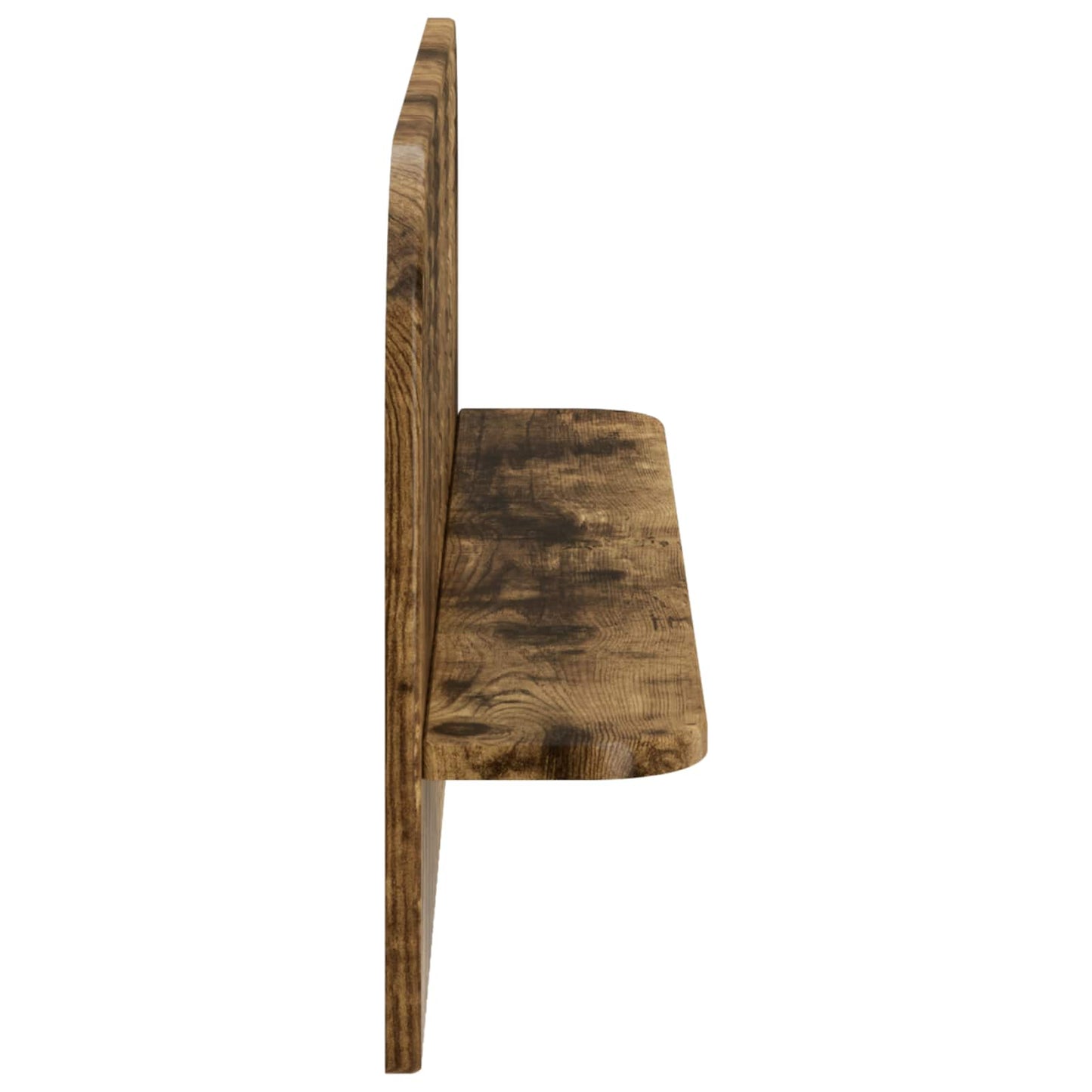 vidaXL Wall Shelf 2 pcs Smoked Oak 80.5 x 13.5 x 37.5 cm