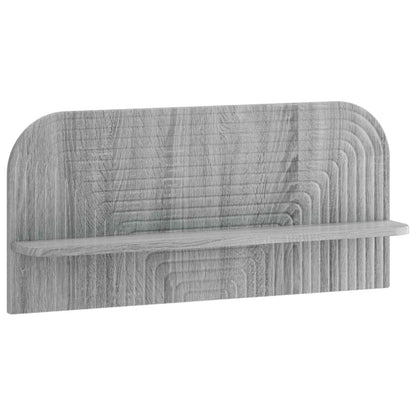 vidaXL Wall Shelf 2 pcs Grey Sonoma 80.5 x 13.5 x 37.5 cm