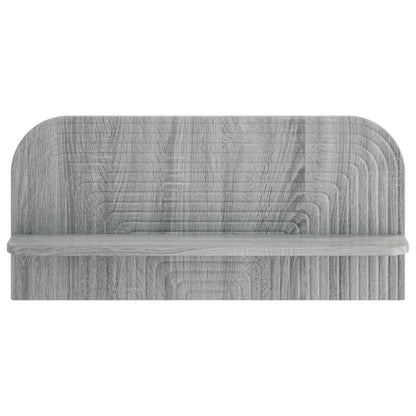 vidaXL Wall Shelf 2 pcs Grey Sonoma 80.5 x 13.5 x 37.5 cm