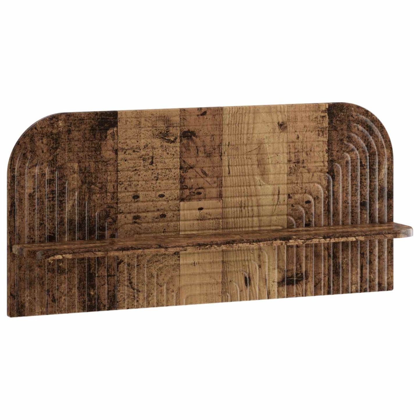 vidaXL Wall Shelf 2 pcs Old Wood 80.5 x 13.5 x 37.5 cm Engineered Wood