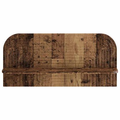 vidaXL Wall Shelf 2 pcs Old Wood 80.5 x 13.5 x 37.5 cm Engineered Wood