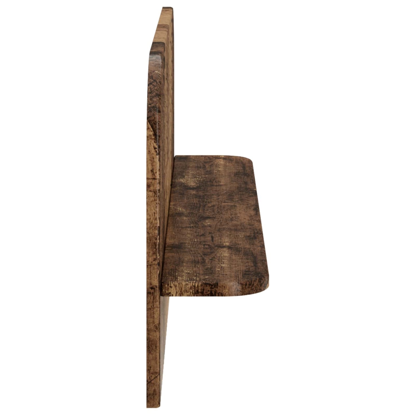 vidaXL Wall Shelf 2 pcs Old Wood 80.5 x 13.5 x 37.5 cm Engineered Wood