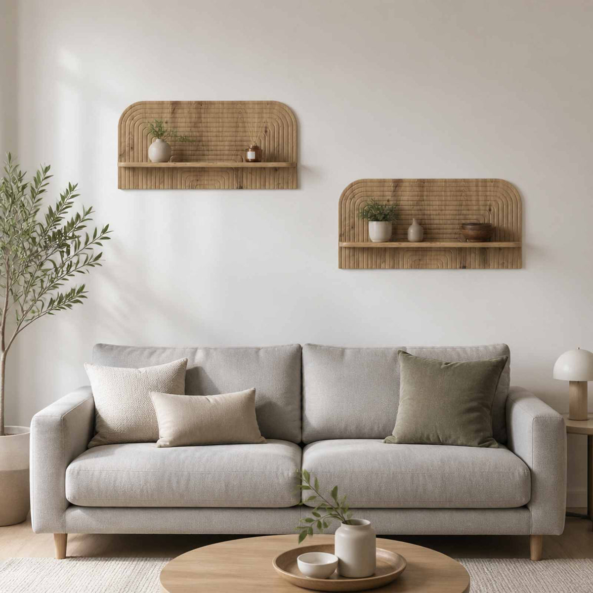 vidaXL Wall Shelf 2 pcs Artisan Oak 80.5 x 13.5 x 37.5 cm