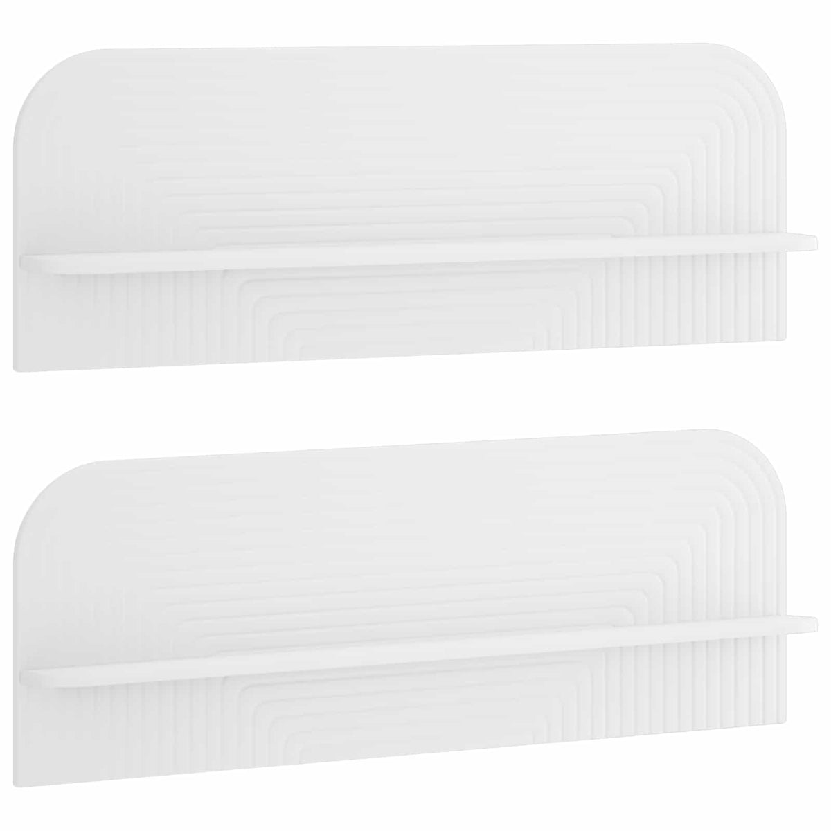 vidaXL Wall Shelf 2 pcs White 102 x 13.5 x 37.5 cm Engineered Wood