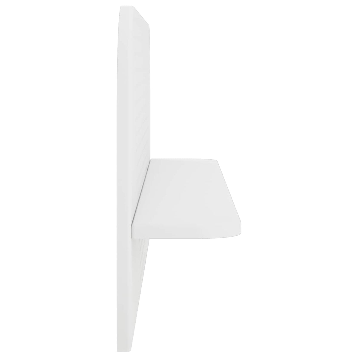 vidaXL Wall Shelf 2 pcs White 102 x 13.5 x 37.5 cm Engineered Wood