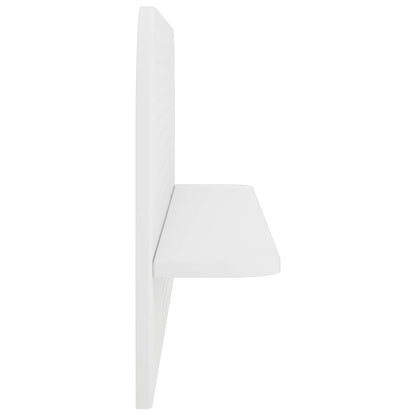 vidaXL Wall Shelf 2 pcs White 102 x 13.5 x 37.5 cm Engineered Wood
