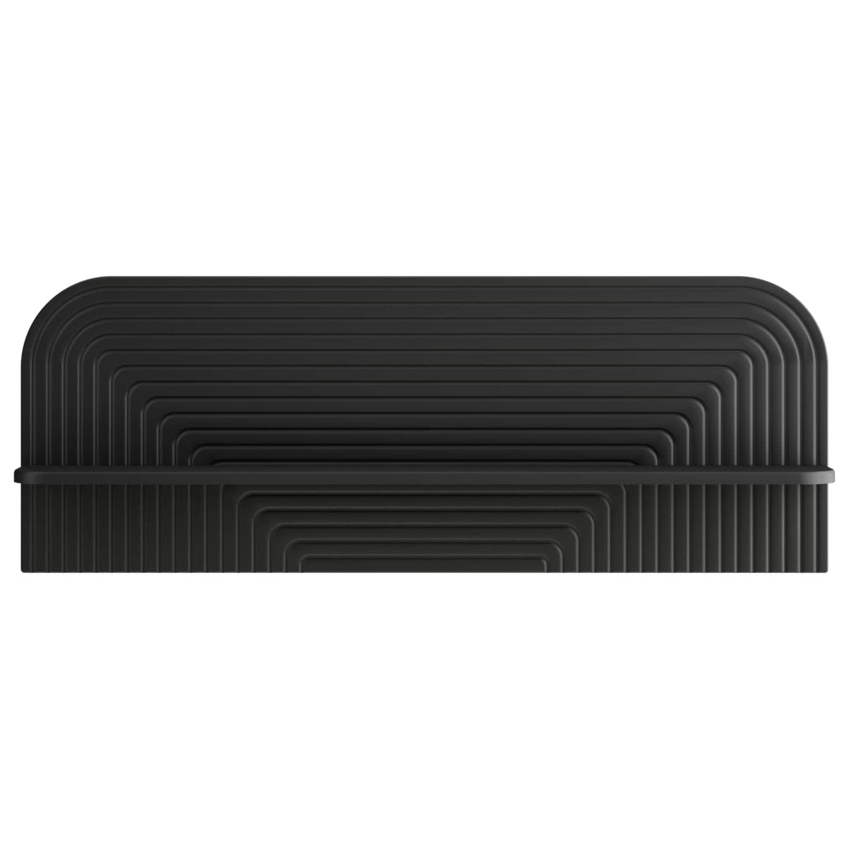 vidaXL Wall Shelf 2 pcs Black 102 x 13.5 x 37.5 cm Engineered Wood