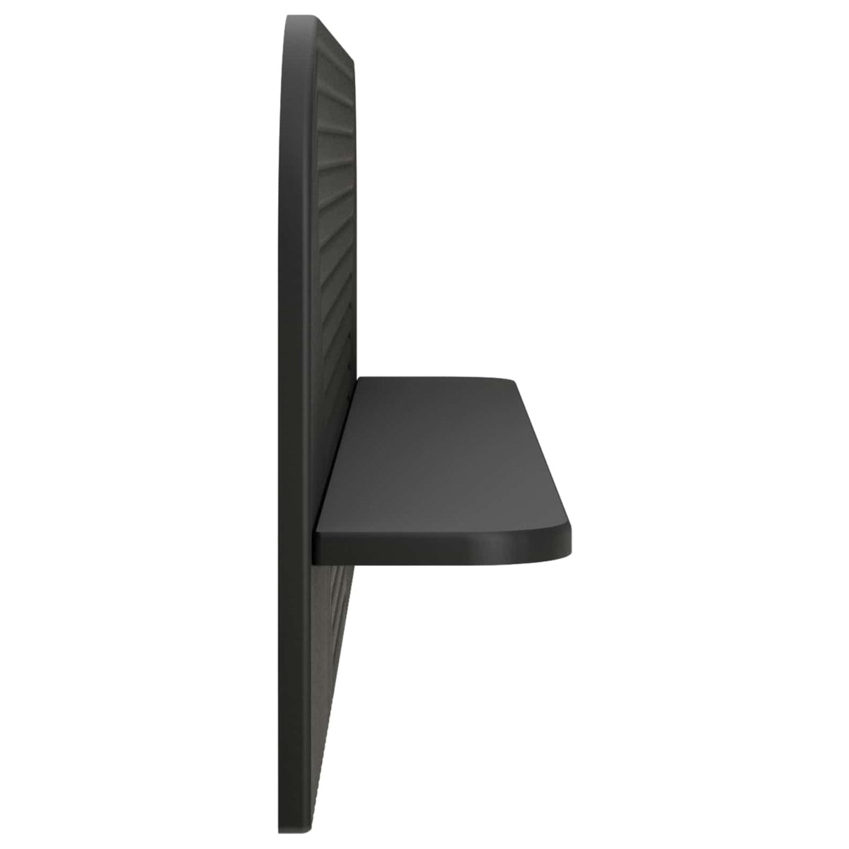 vidaXL Wall Shelf 2 pcs Black 102 x 13.5 x 37.5 cm Engineered Wood