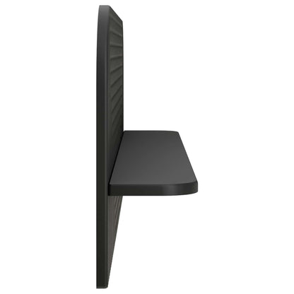 vidaXL Wall Shelf 2 pcs Black 102 x 13.5 x 37.5 cm Engineered Wood