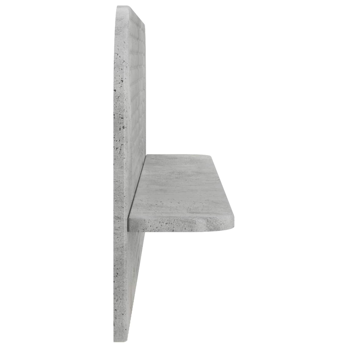 vidaXL Wall Shelf 2 pcs Concrete Grey 102 x 13.5 x 37.5 cm