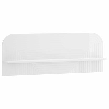 vidaXL Wall Shelf 2 pcs High Gloss White 102 x 13.5 x 37.5 cm