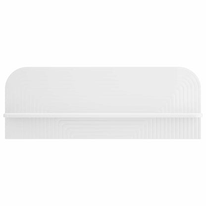 vidaXL Wall Shelf 2 pcs High Gloss White 102 x 13.5 x 37.5 cm