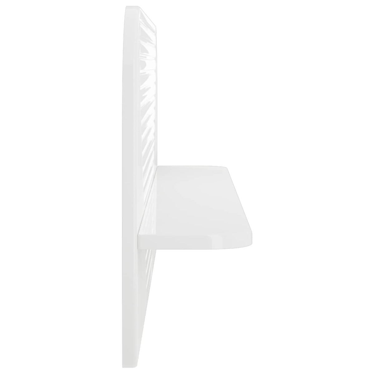 vidaXL Wall Shelf 2 pcs High Gloss White 102 x 13.5 x 37.5 cm