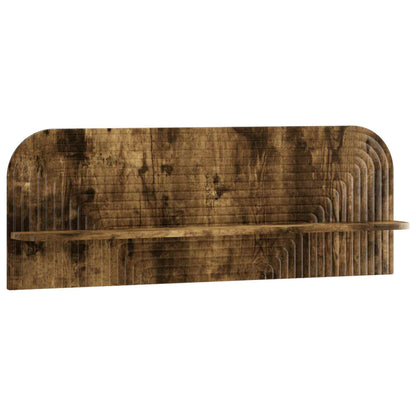 vidaXL Wall Shelf 2 pcs Smoked Oak 102 x 13.5 x 37.5 cm