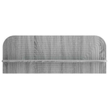 vidaXL Wall Shelf 2 pcs Grey Sonoma 102 x 13.5 x 37.5 cm
