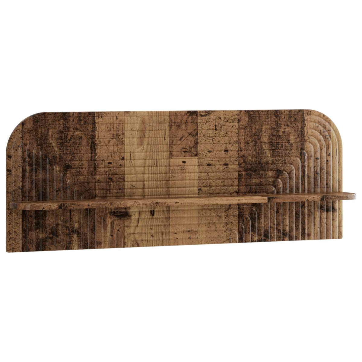 vidaXL Wall Shelf 2 pcs Old Wood 102 x 13.5 x 37.5 cm Engineered Wood