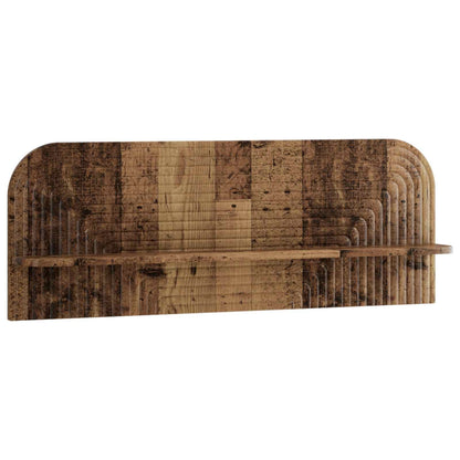 vidaXL Wall Shelf 2 pcs Old Wood 102 x 13.5 x 37.5 cm Engineered Wood