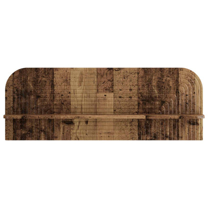 vidaXL Wall Shelf 2 pcs Old Wood 102 x 13.5 x 37.5 cm Engineered Wood