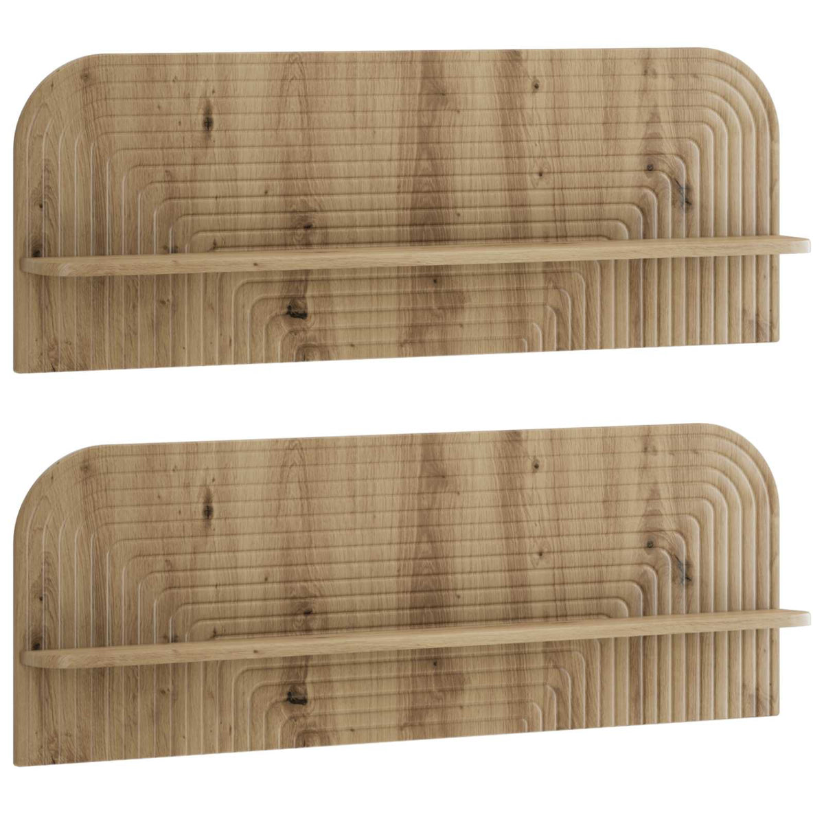vidaXL Wall Shelf 2 pcs Artisan Oak 102 x 13.5 x 37.5 cm