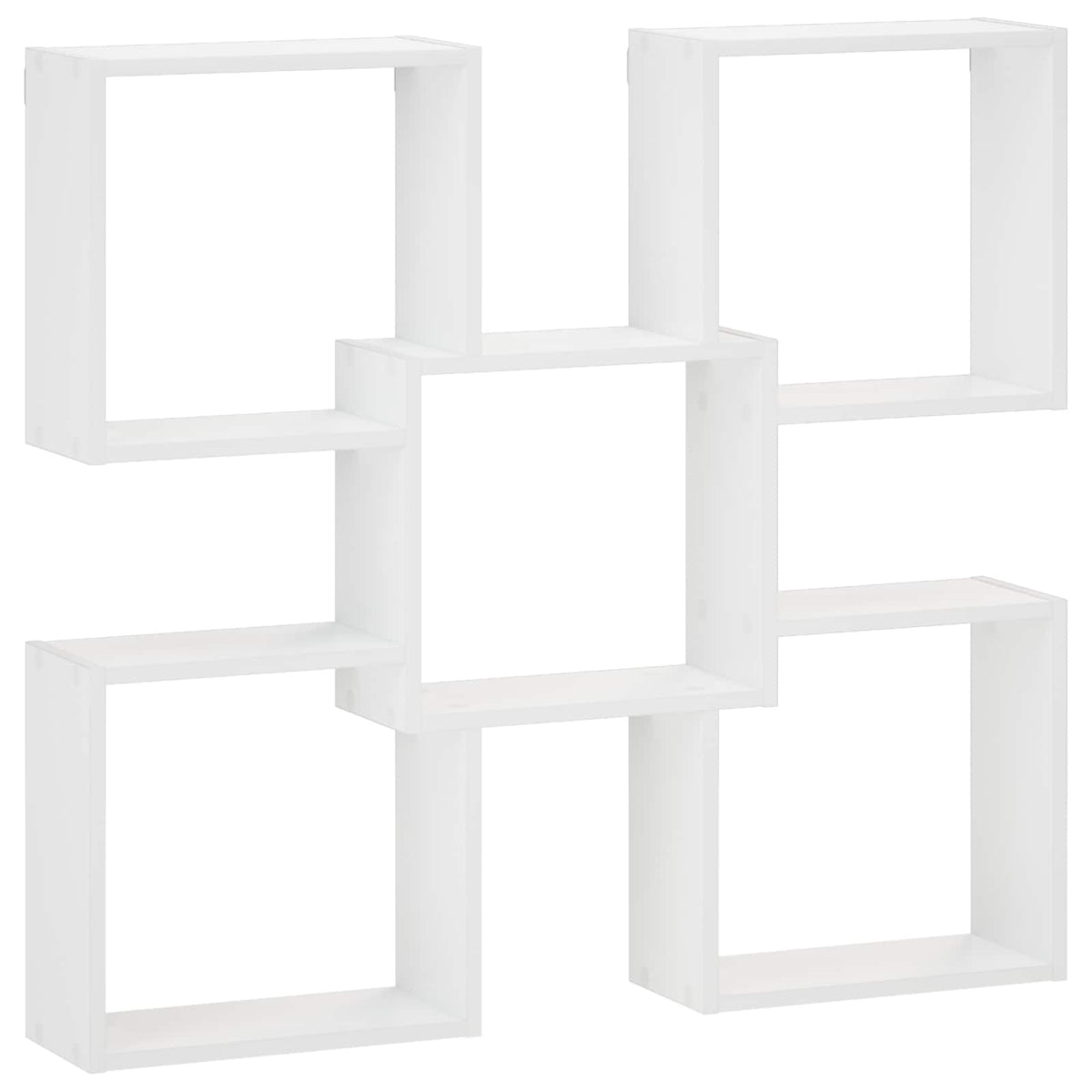 vidaXL Wall Shelf White 99.5 x 17 x 91 cm Engineered Wood