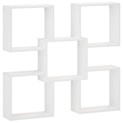 vidaXL Wall Shelf White 99.5 x 17 x 91 cm Engineered Wood