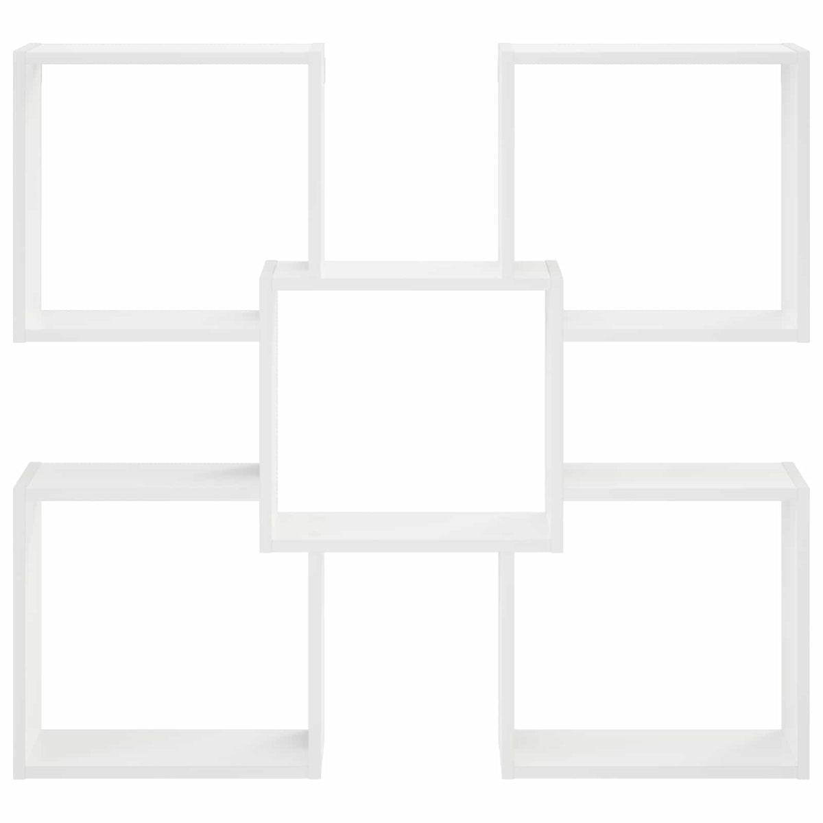 vidaXL Wall Shelf White 99.5 x 17 x 91 cm Engineered Wood