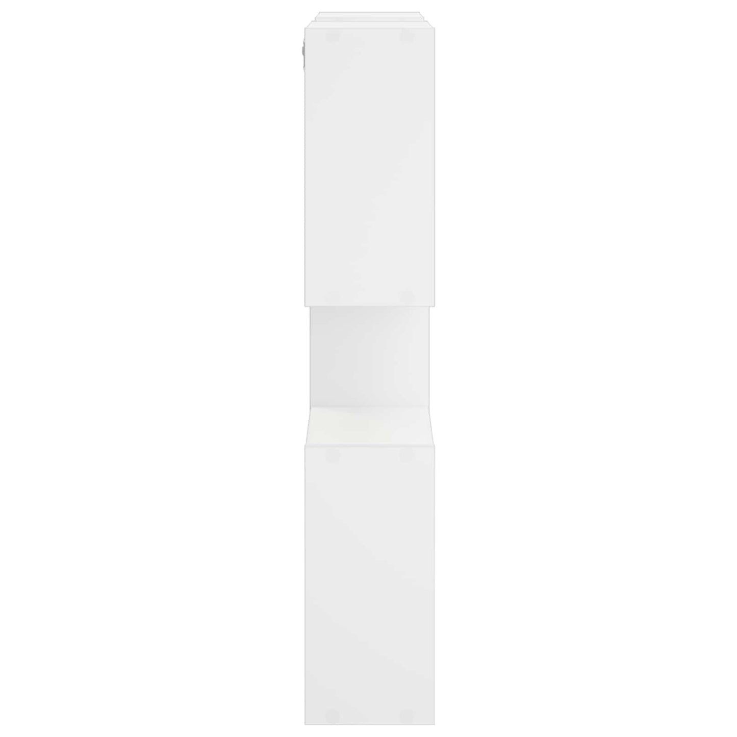 vidaXL Wall Shelf White 99.5 x 17 x 91 cm Engineered Wood