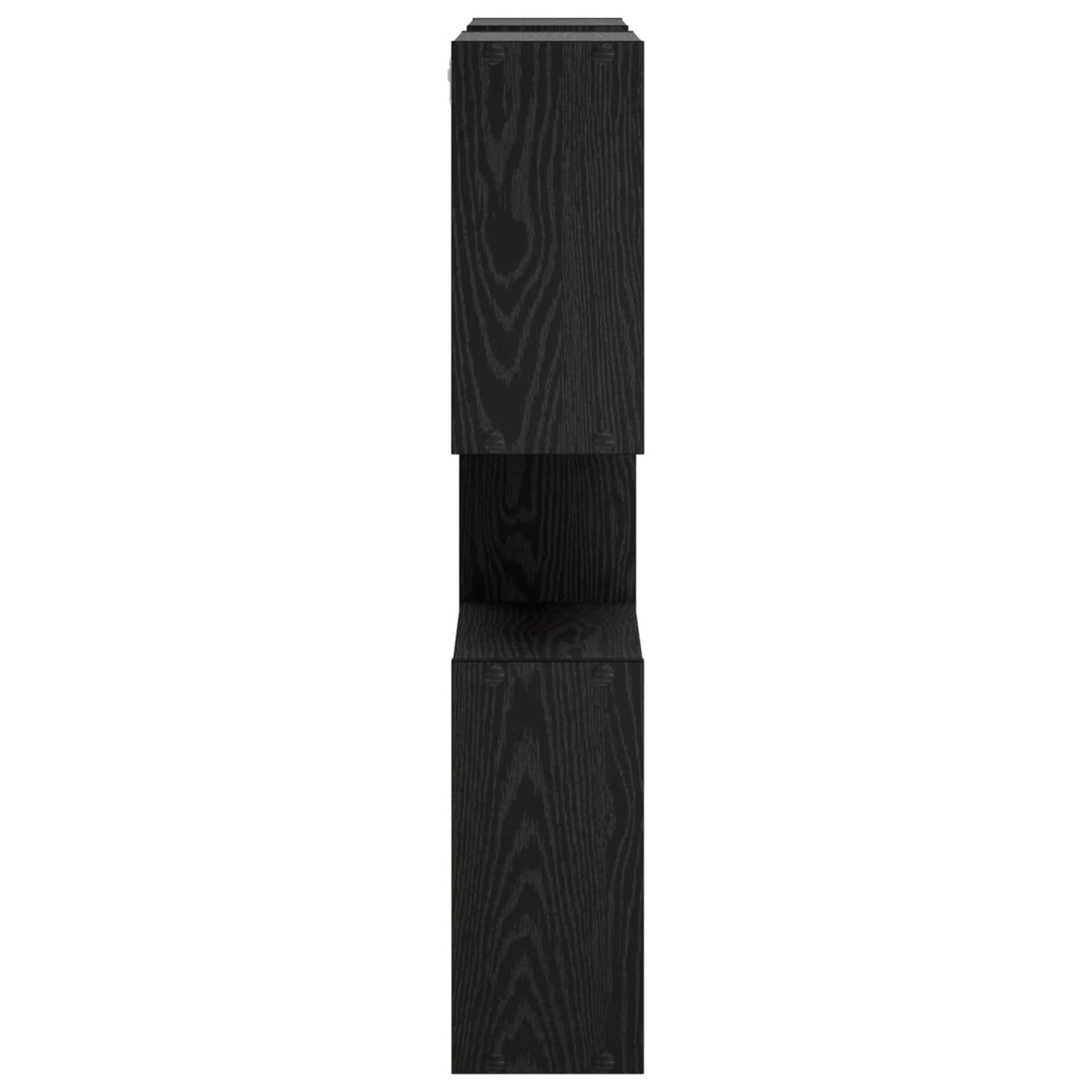 vidaXL Wall Shelf Black 99.5 x 17 x 91 cm Engineered Wood