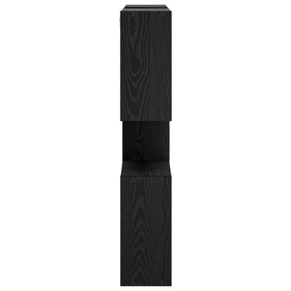 vidaXL Wall Shelf Black 99.5 x 17 x 91 cm Engineered Wood