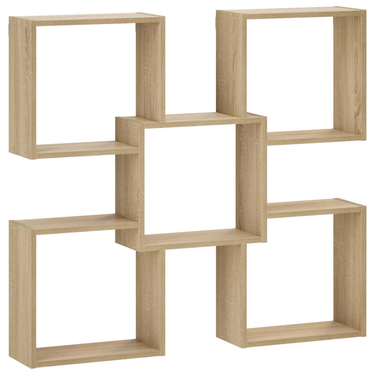 vidaXL Wall Shelf Sonoma Oak 99.5 x 17 x 91 cm Engineered Wood
