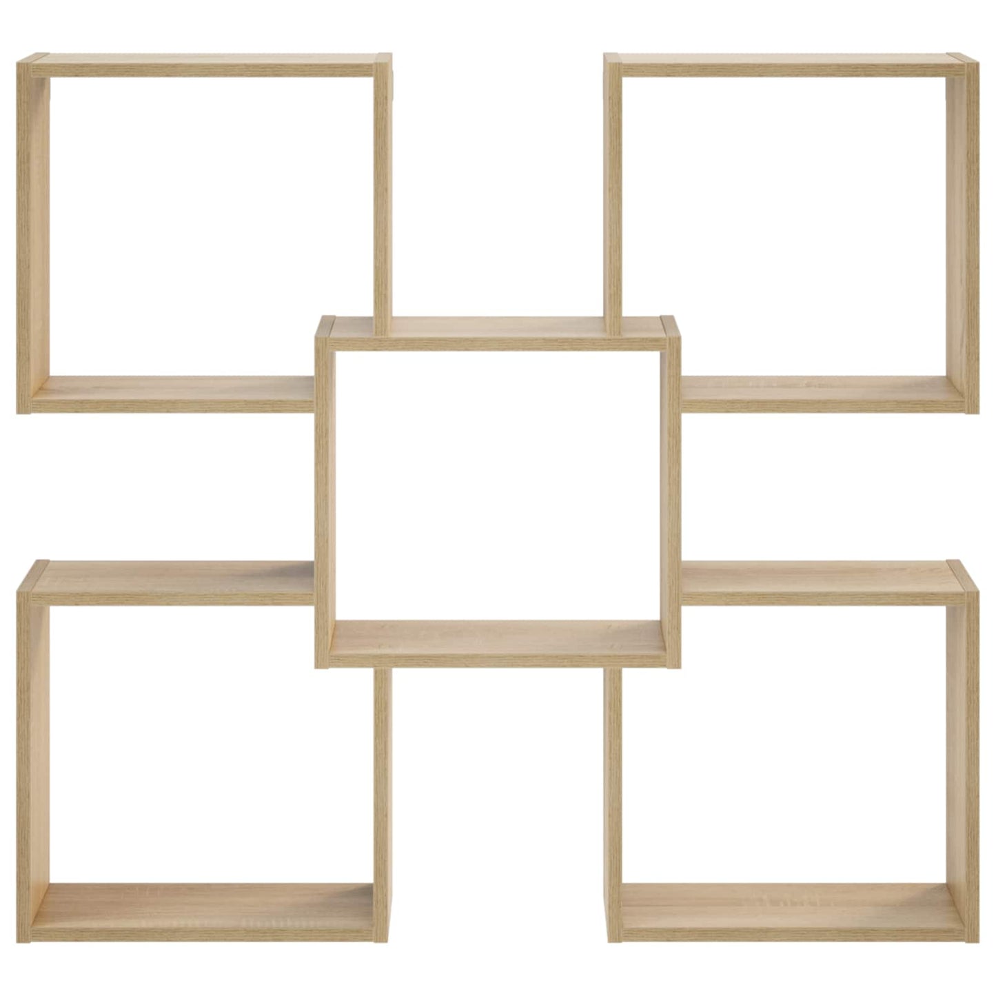 vidaXL Wall Shelf Sonoma Oak 99.5 x 17 x 91 cm Engineered Wood